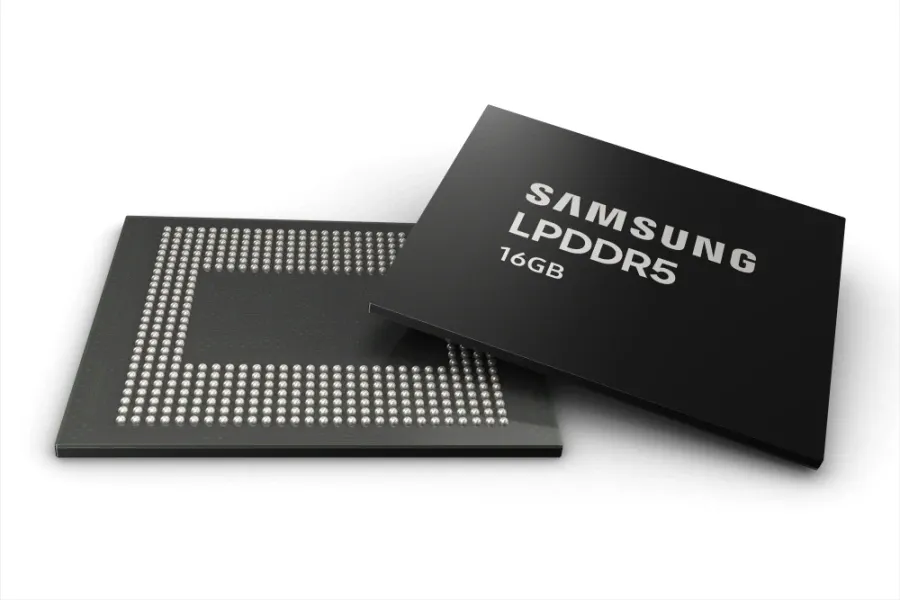 Samsung Begins Production of 16GB LPDDR5 DRAM for Smartphones
