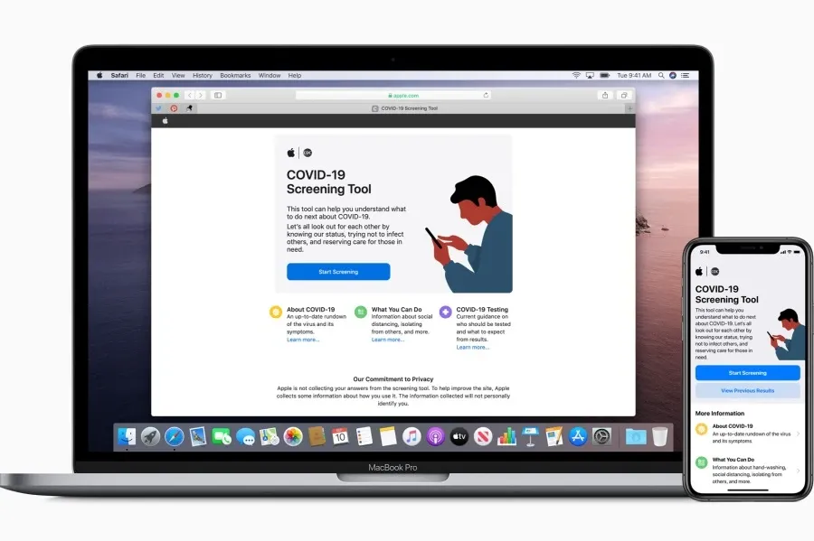 Apple Releases New COVID-19 App and Website Based on CDC Guidance