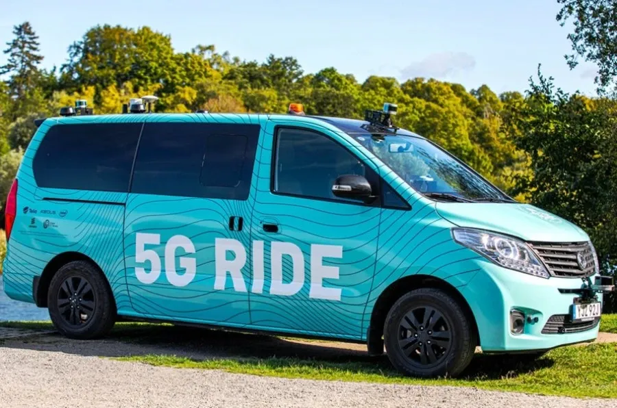 Ericsson and Telia Test Driverless 5G Electric Minibus in Stockholm