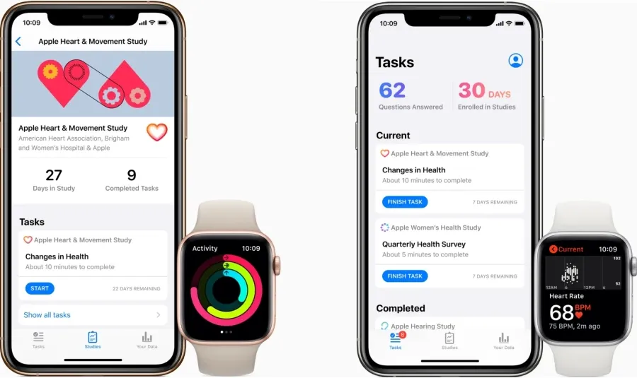 Apple Launched Three Studies in the New Research App