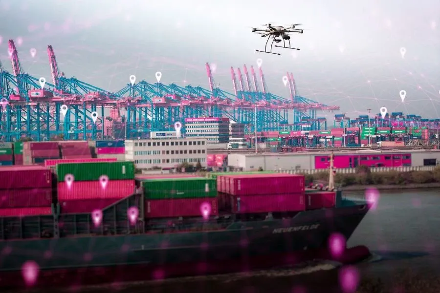 Drones Secure Port of Hamburg with DT Network
