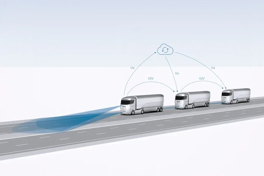 Continuous Secure Vehicle-to-Vehicle Communication for Automated Driving